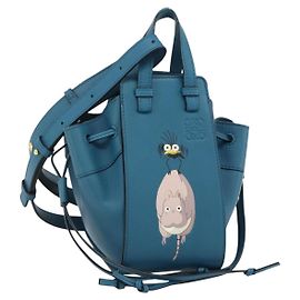 LOEWE �~ Ghibli Spirited Away Hammock Mini Mouse x Flybird 2way Auth 167264SM Bleu