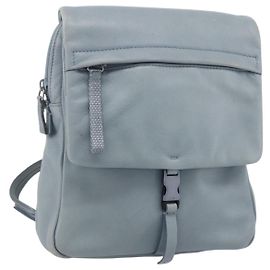 PRADA Rucksack Leder Hellblau Silber Auth BA12406A Silber Hellblau
