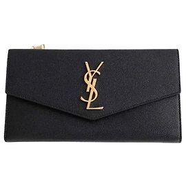 Yves Saint Laurent Cartera negra Negro