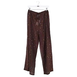 Autre Marque Pantalones anchos marrones Castaño