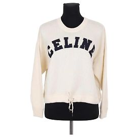 Pull Céline en laine beige XS Beige