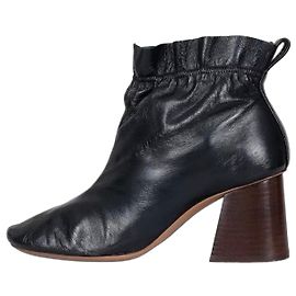 Céline Celine Black Leather Ankle Boots - EU 39 Pre-owned Other