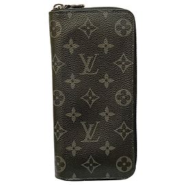 Carteira longa Louis Vuitton Monogram Eclipse Preto