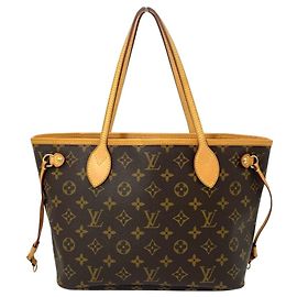 Sac cabas Louis Vuitton Neverfull PM Marron