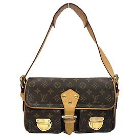 Borsa a Spalla Louis Vuitton Hudson PM Marrone