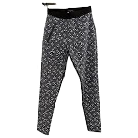 Calças Monogram Louis Vuitton Branco Cinza