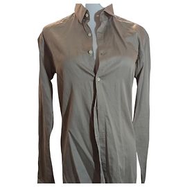 Chemise Karl Lagerfeld en coton satiné - Sable Beige