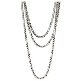 David Yurman Sterling Silber 3.6mm Box Chain Halskette Andere