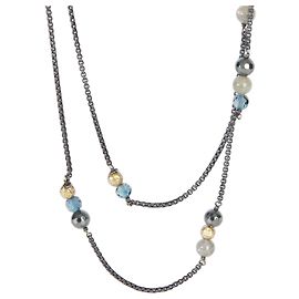 Collana Bijoux in oro giallo e argento sterling con topazio e ematite David Yurman Altro