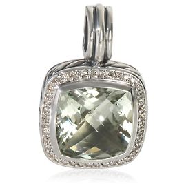 David Yurman Sterling Silver Prasiolite and Diamond Albion Pendant Other