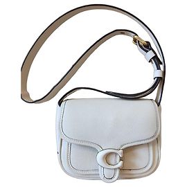 Coach Borsa a Tracolla in Pelle Bianca Bianco