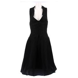 Robe en coton noire Dolce & Gabbana Taille 42 Noir