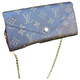 Portefeuille Louis Vuitton Monogram Pochette Felicie Marron