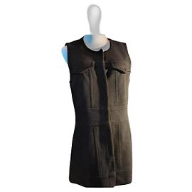 Sonia Rykiel Navy Blue Wool Tunic Dress Navy blue