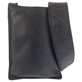 Borsa a tracolla Chanel Vintage in pelle nera Nero