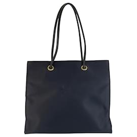Yves Saint Laurent Navy Nylon Tote Bag/Schultertasche Marineblau