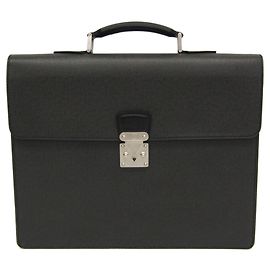 Louis Vuitton Taiga Moscow M30032 Men's Briefcase Grey