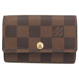 Louis Vuitton Damier 6 Key Holder N62630 Damier ebene