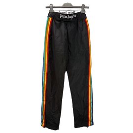 Palm Angels Rainbow Stripe Track Pants Black Multiple colors