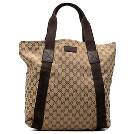 Gucci Beige GG Canvas Tote Beige