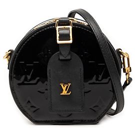 Louis Vuitton Mini Boite Chapeau Souple em Monogram Vernis Preto Preto