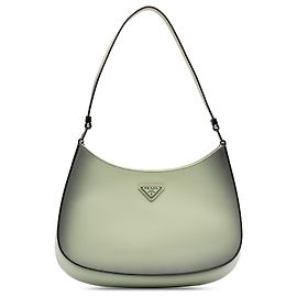 Sac à épaule Prada Cleo en cuir Spazzolato à dégradé vert Vert