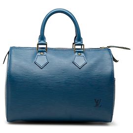 Louis Vuitton Blue Epi Speedy 25 Bleu