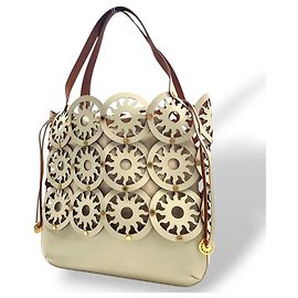 Bulgari BVLGARI Tote Bag Weiß Roh