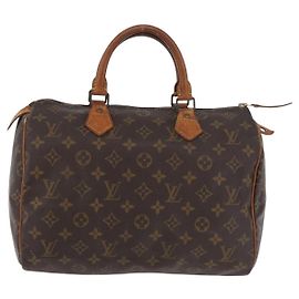 Bolsa Louis Vuitton Speedy Monogram Canvas 30 Marrom