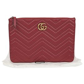 Gucci Pochette Gg Marmont Rouge