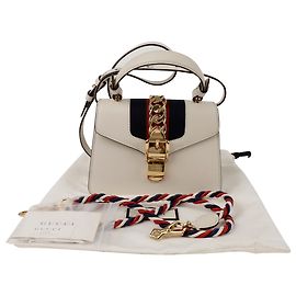 Gucci Mini bolsa tote Silvy de ombro Branco