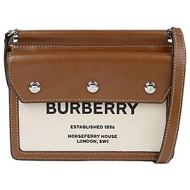 Burberry Borsa a tracolla con tasca Hospeary Marrone