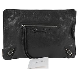 Balenciaga Embrayage Classic Motor Gris