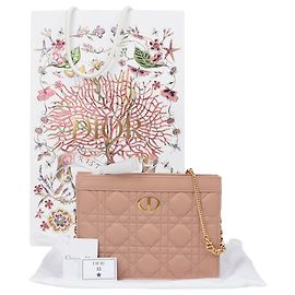 Dior Borsa a tracolla Caro Chain Bianco