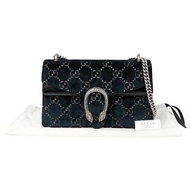 Gucci Bolsa de ombro Dionysus Small com corrente Azul