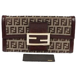 Fendi Carteira longa Juka Marrom