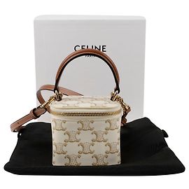 Céline Mini Borsa Tote Vanity a Spalla Bianco