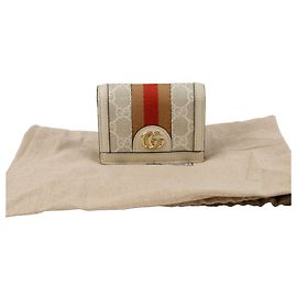 Gucci Ophidia Card Case Wallet White