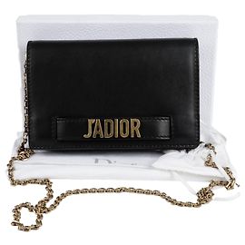 Dior Bolsa de mão com corrente e transversal Preto