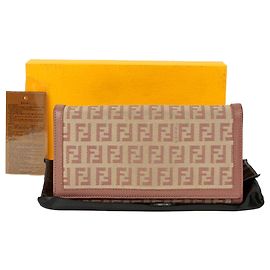 Fendi Juka Long Wallet Brown