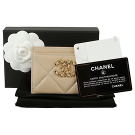 Chanel Kartenetui Braun