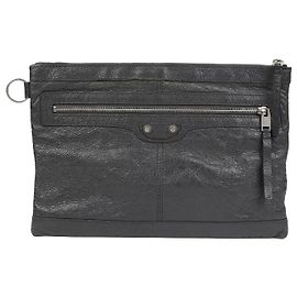 Balenciaga Embrayage à clip moteur classique Gris