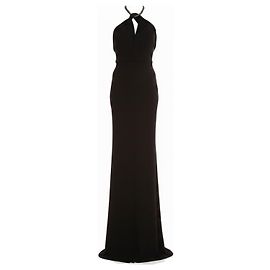 Vestido Maxi Gucci Negro con Cristales Negro