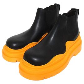 Botas Chelsea Tire Bottega Veneta Preto Amarelo