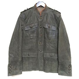 Giacca da caccia Gucci con rivestimento in cera Verde Cachi