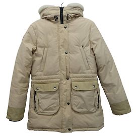 Autre Marque OSC CROSS Wool Boa Down Coat Beige
