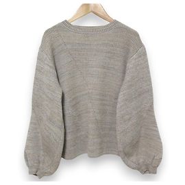 Autre Marque DES PRES Wool Polyester Pullover Beige