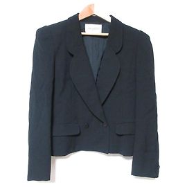 Autre Marque JUN ASHIDA Wool Double Tailored Jacket Black