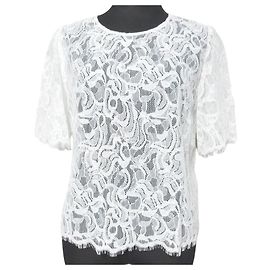 Autre Marque Pulôver de renda GRACE CONTINENTAL Code Lace Branco