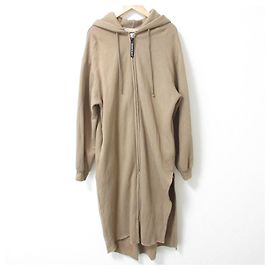 Autre Marque Manteau Sweat Long Hoodie Exclusivité AP STUDIO Americana Marron Camel